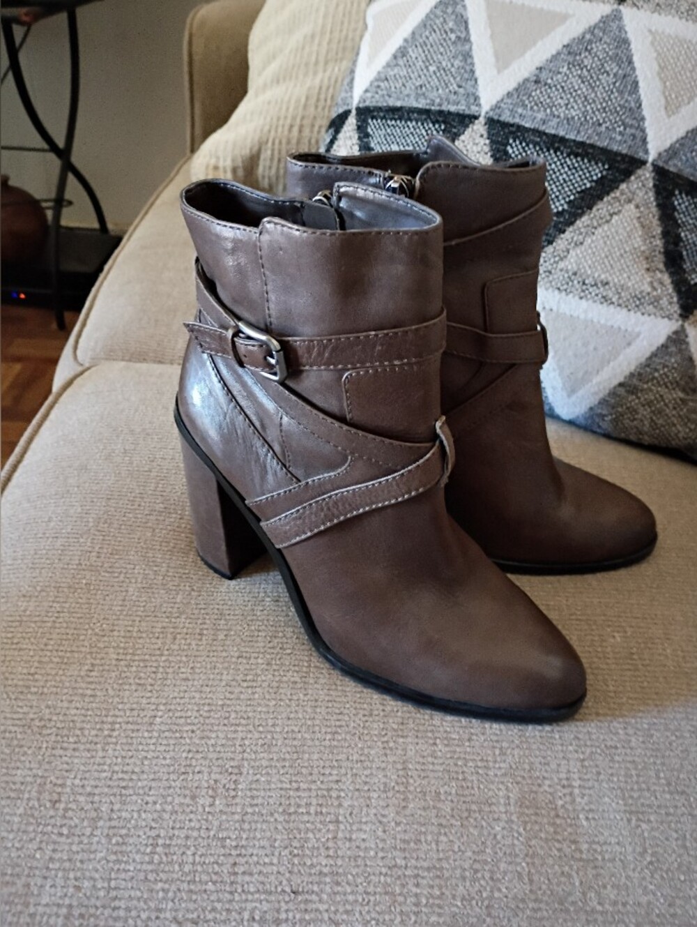 Vince Camuto Leather Booties - Picture 2 of 10